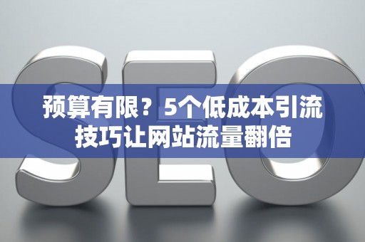 预算有限？5个低成本引流技巧让网站流量翻倍