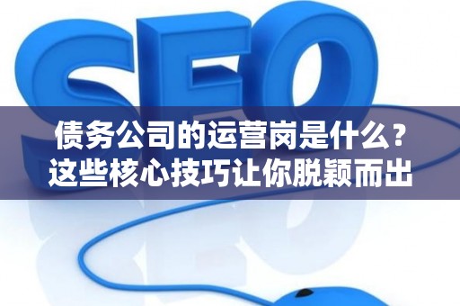 债务公司的运营岗是什么？这些核心技巧让你脱颖而出！