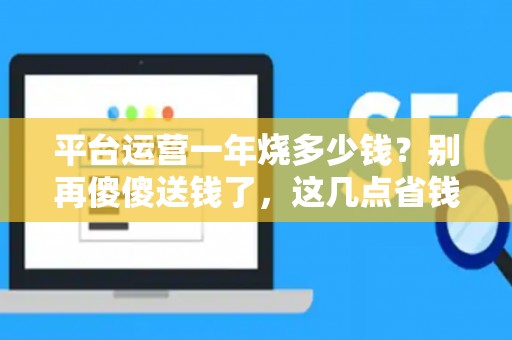 平台运营一年烧多少钱？别再傻傻送钱了，这几点省钱诀窍你得懂！